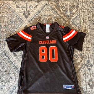 Cleveland Football Jersey with Number 80 landry size L